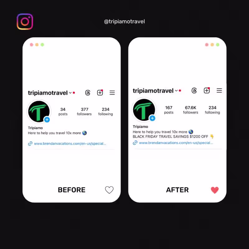 Cover image for Instagram Growth for Travel Brand