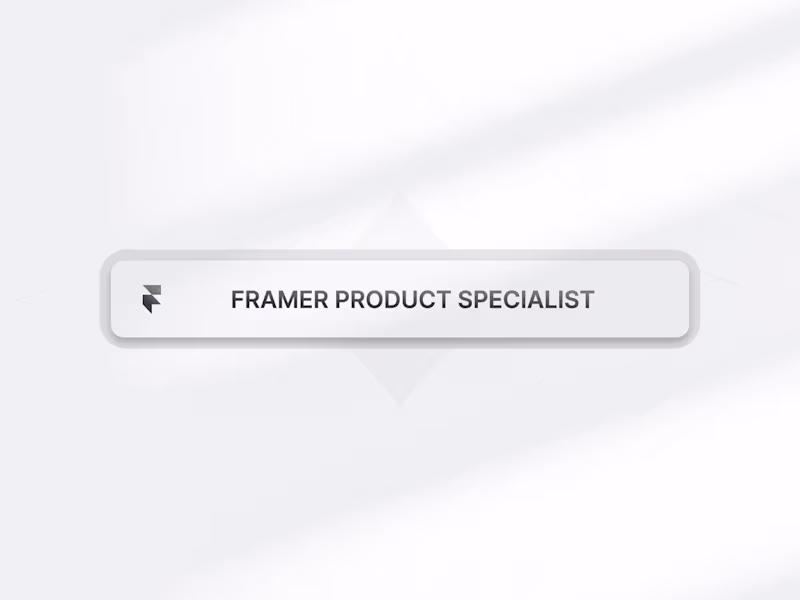 Cover image for Framer Product Specialist 