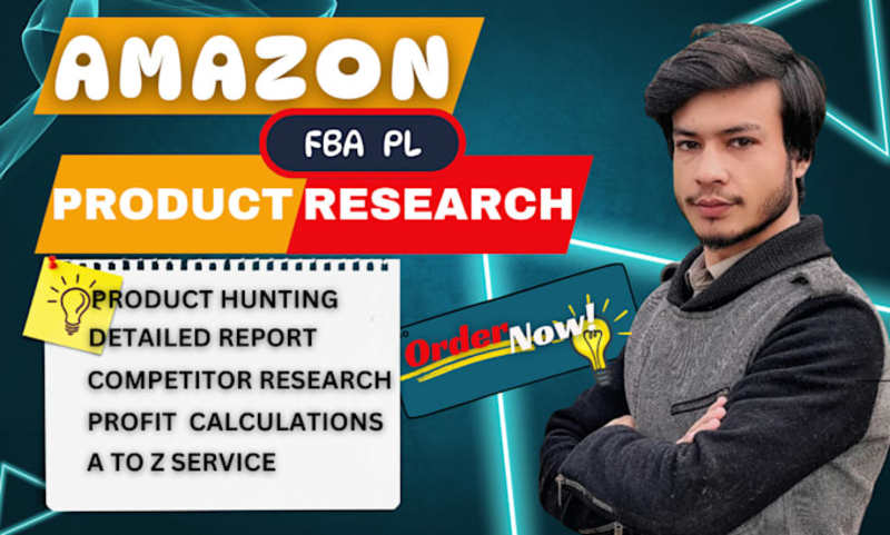 Cover image for I will be amazon private label low competition product finder