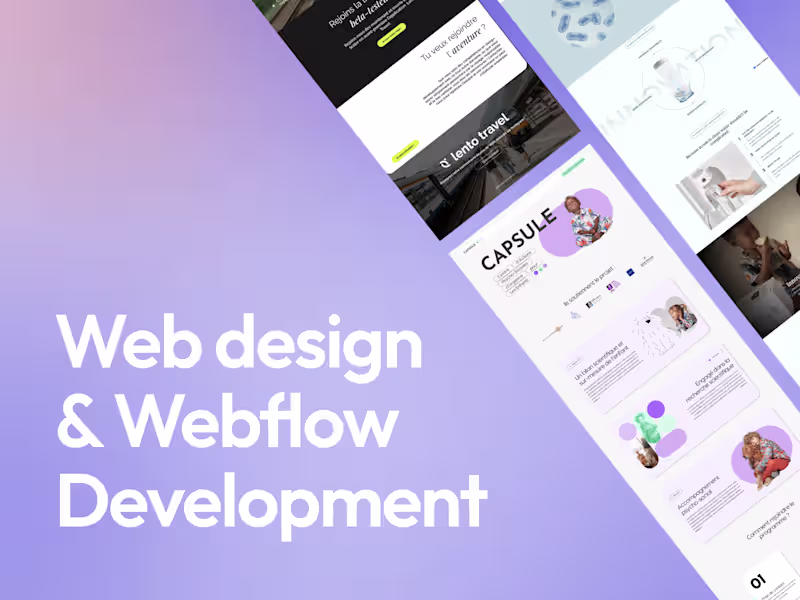 Cover image for Strategic UX/UI Design + Webflow Development