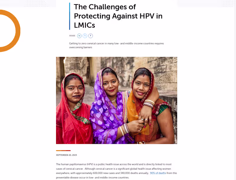 Cover image for Q&A HPV Global Health Blog