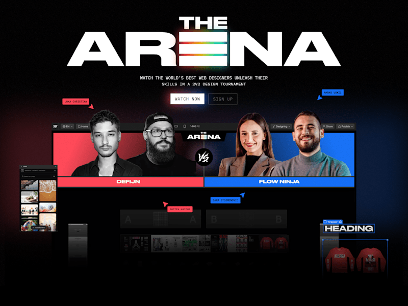 Cover image for The Arena 2024 - Speed Building Challenge Website