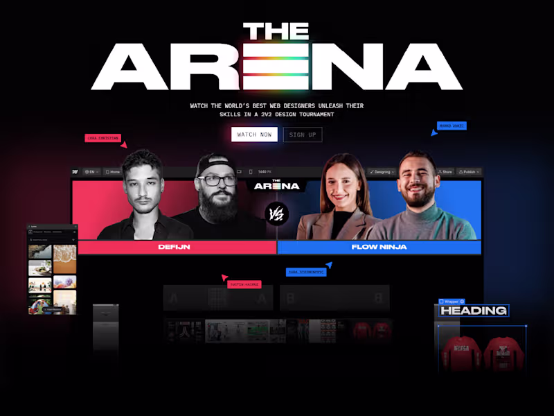 Cover image for The Arena 2024 - Speed Building Challenge Website