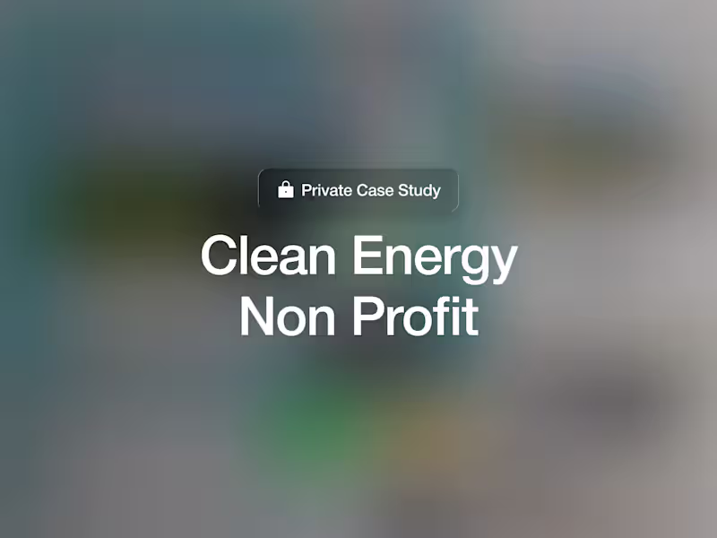 Cover image for Clean Energy Nonprofit: Website to Drive Research, & Membership