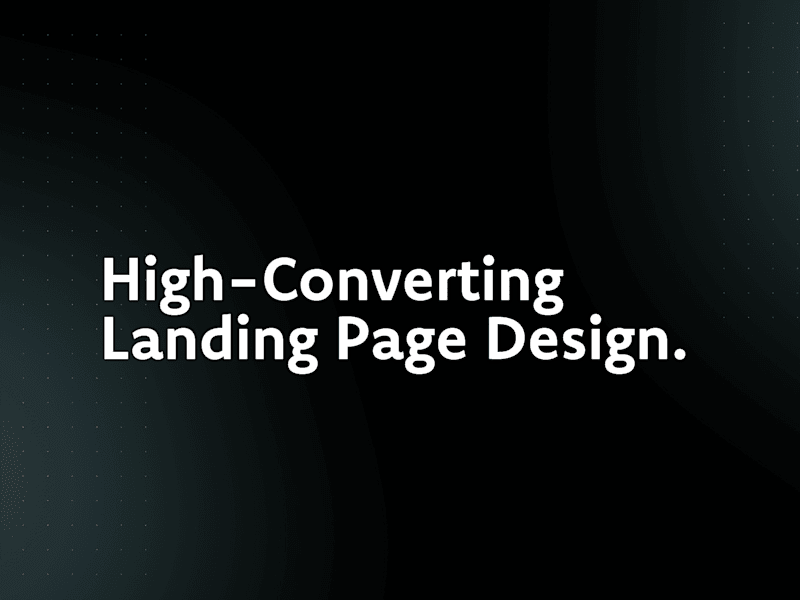Cover image for High-Converting Landing Page Design 📈