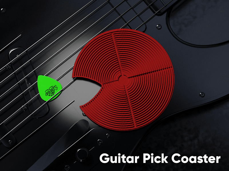Cover image for Coaster for guitar picks