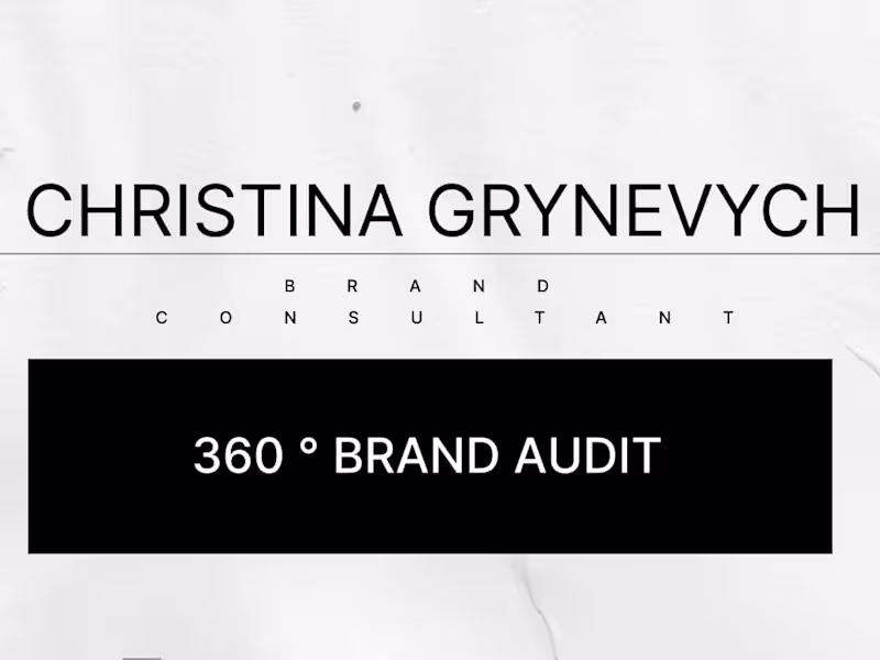 Cover image for 360° Brand Audit