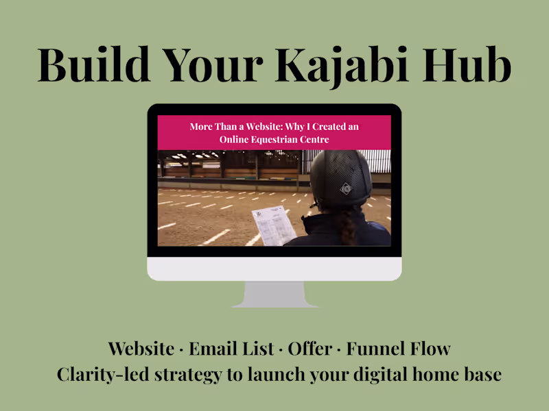 Cover image for Building an Online Equestrian Centre on Kajabi