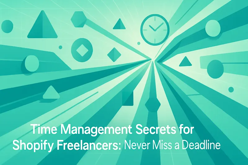 Cover image for Time Management Secrets for Shopify Freelancers: Never Miss a Deadline