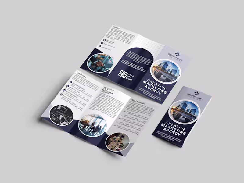 Cover image for Corporate Tri-Fold Brochure | Creative Marketing Agency