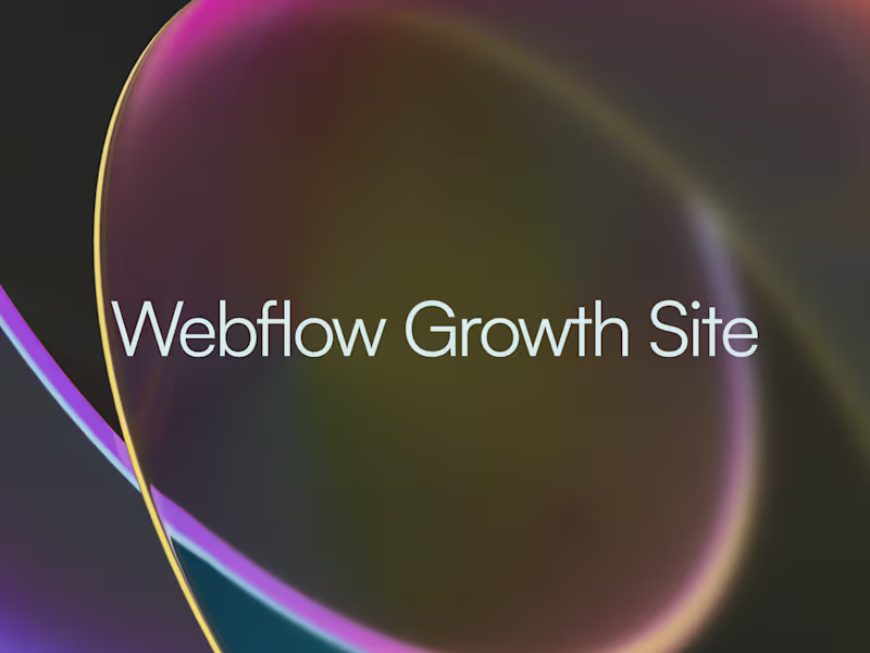 Cover image for Growth Webflow Website Development
