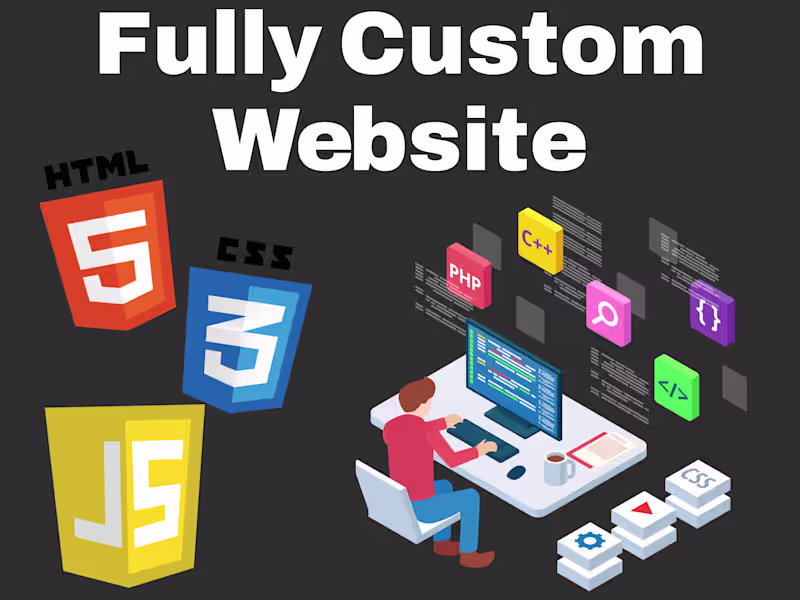 Cover image for Custom websites for your business needs
