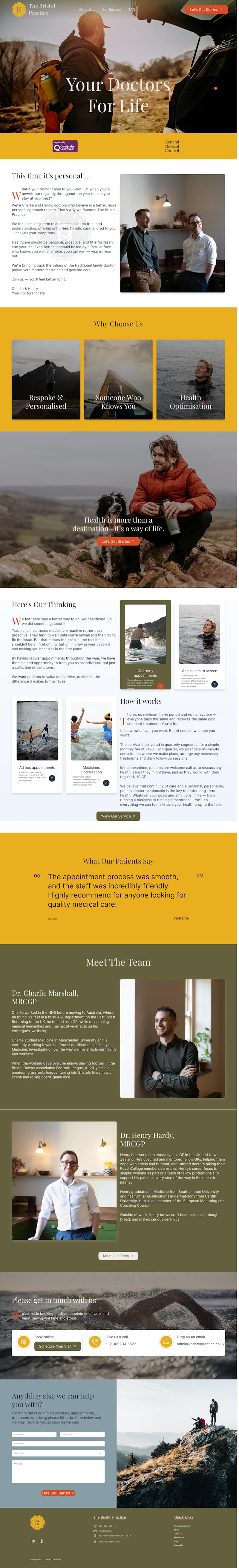 Cover image for Framer Website Development for The Bristol Practice