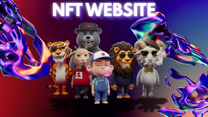 Cover image for Interactive NFT Website Design