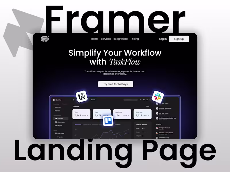 Cover image for Framer Landing Page Design & Development