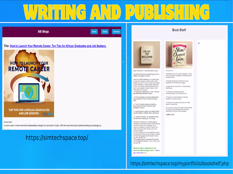 Cover image for Writing and Publishing: Blogs, E-book, article, Non-fiction,etc