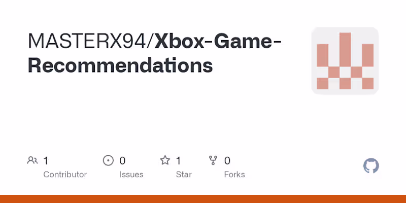 Cover image for MASTERX94/Xbox-Game-Recommendations