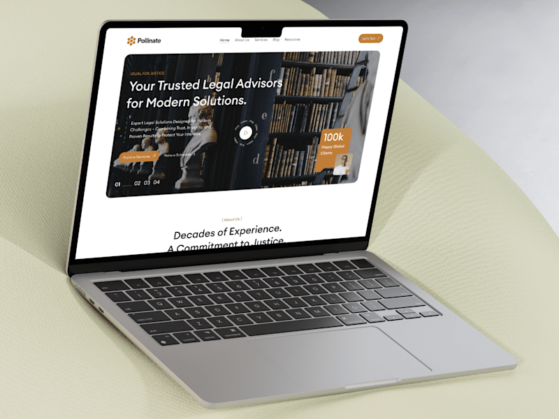 Cover image for Law Firm website UI Design
