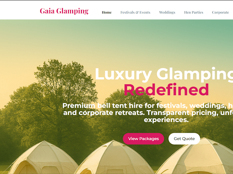 Cover image for Home - Gaia Glamping