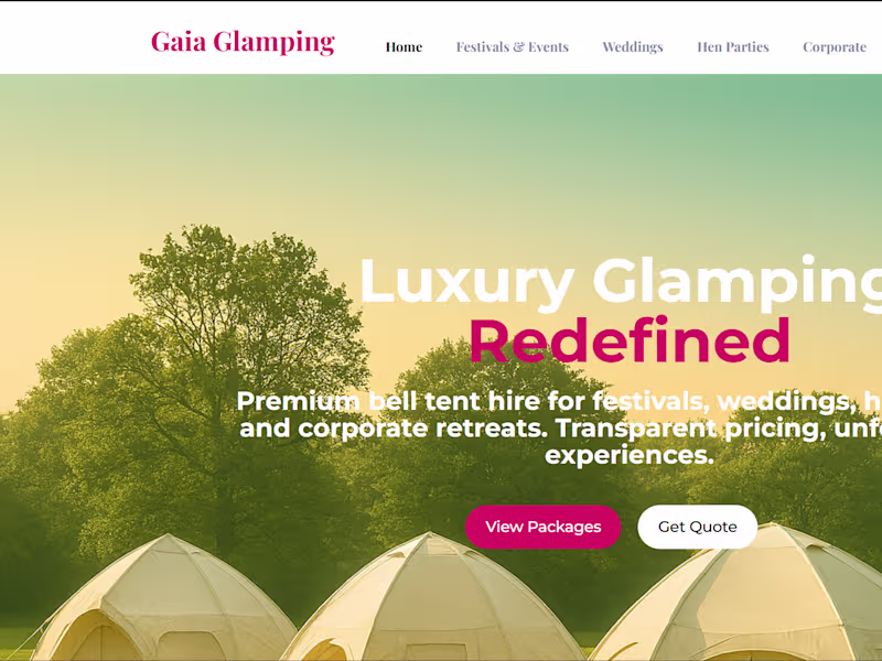Cover image for Home - Gaia Glamping