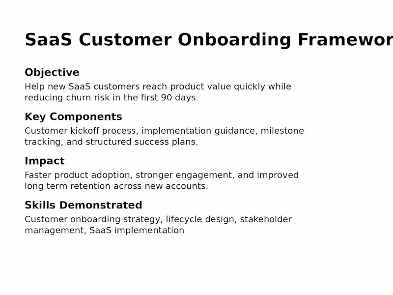Cover image for Customer Onboarding Framework