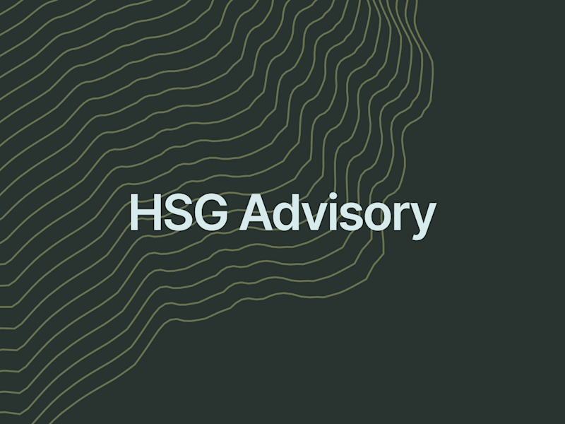 Cover image for HSG Advisory