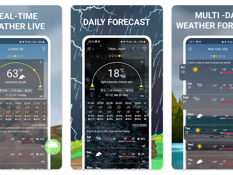 Cover image for Weather Forecast - App on Google Play Store