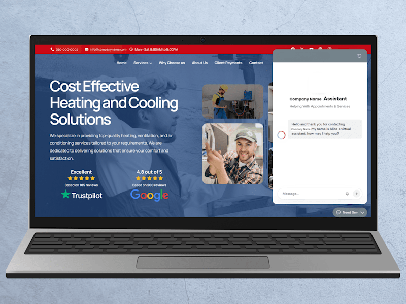 Cover image for Custom WordPress HVAC Website Development