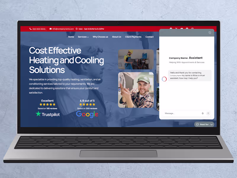 Cover image for Custom WordPress HVAC Website Development