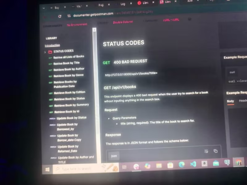Cover image for LIBRARY SYSTEM API