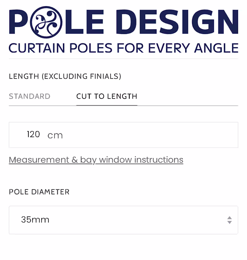 Cover image for Custom Length Products for PoleDesign.co.uk - Merchandising