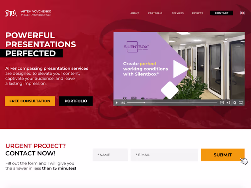 Cover image for Create website for web designer