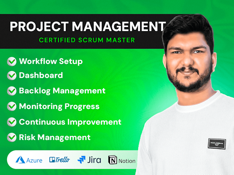 Cover image for Agile Project Manager | Certified Scrum Master | Jira, Asana