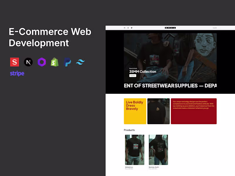 Cover image for E-Commerce Web Development Service