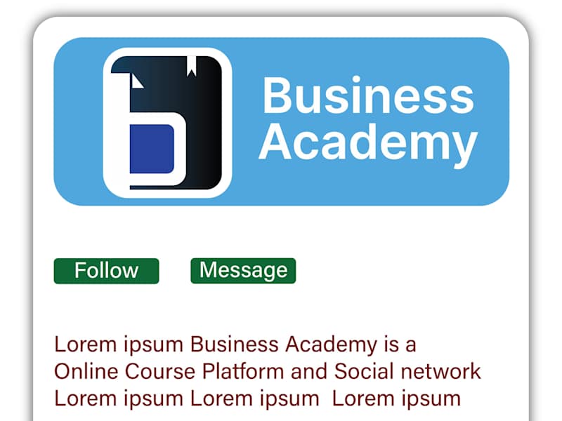 Cover image for Minimal Logo- Online Course Platform and Social Network