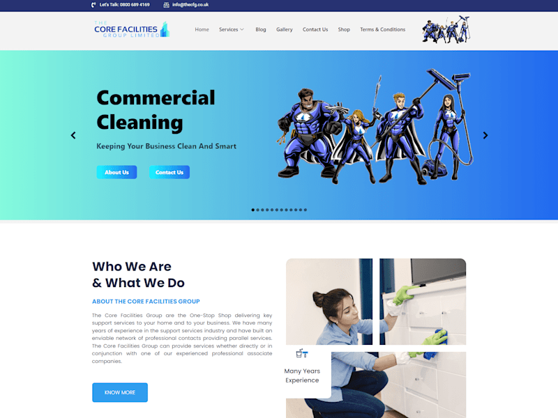 Cover image for Core Facilities Group Website