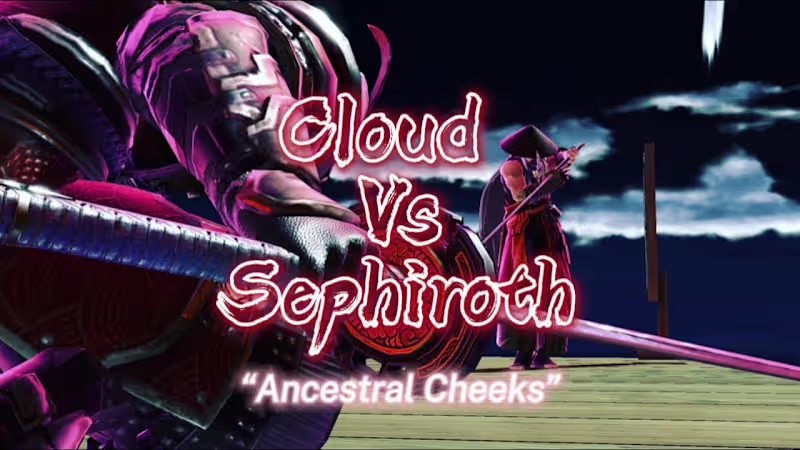 Cover image for SSBU Smash Anime Episode Cloud Vs Sephiroth - Ancestral Cheeks.…