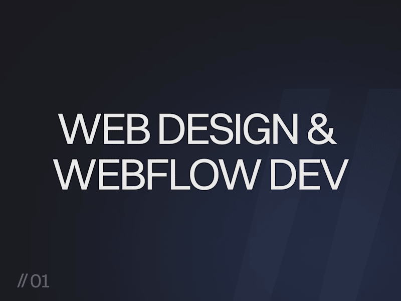 Cover image for Website Design & Development in Webflow