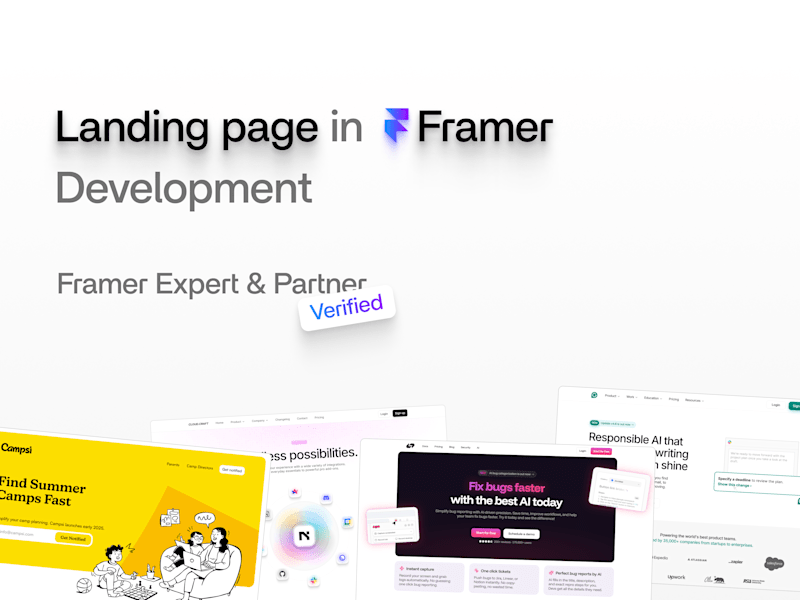 Cover image for Framer Landing Page - Development
