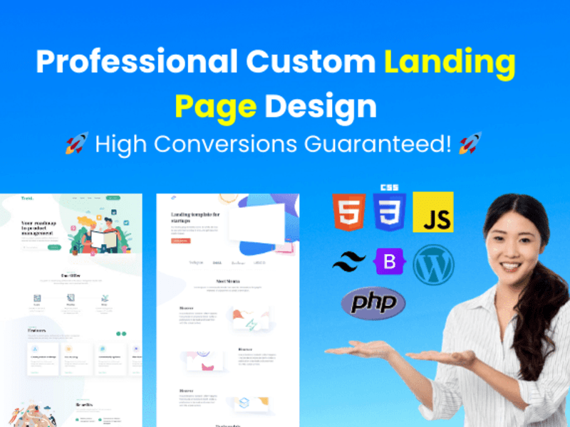 Cover image for Professional Custom Landing Page Design