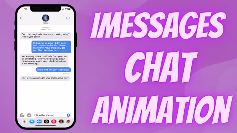 Cover image for Custom I Message Chat Animation