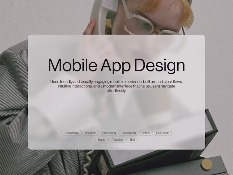 Cover image for Mobile App UI/UX Design