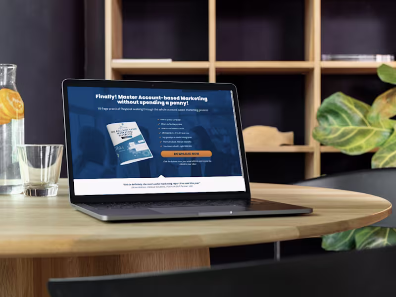 Cover image for High-Converting Lead Gen Funnel for an ABM Playbook