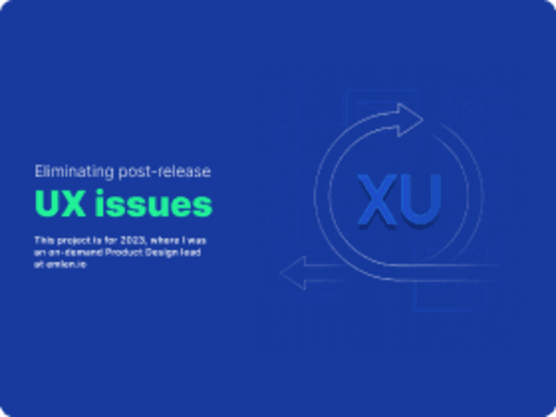 Cover image for Eliminating post-release UX issues