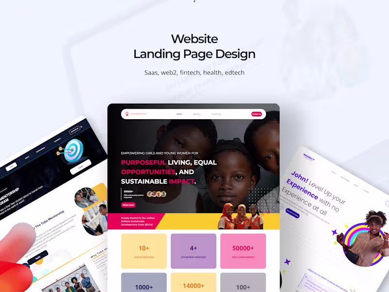 Cover image for WEBSITE UX UI DESIGN
