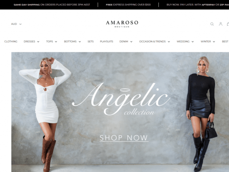 Cover image for Amaroso Boutique - E commerce  