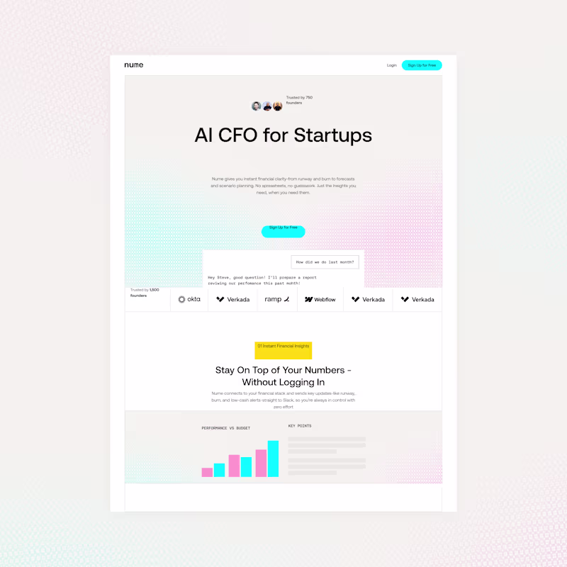 Cover image for AI CFO Startup