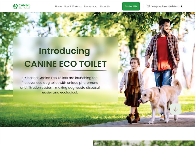 Cover image for Canine Eco Toilet Website