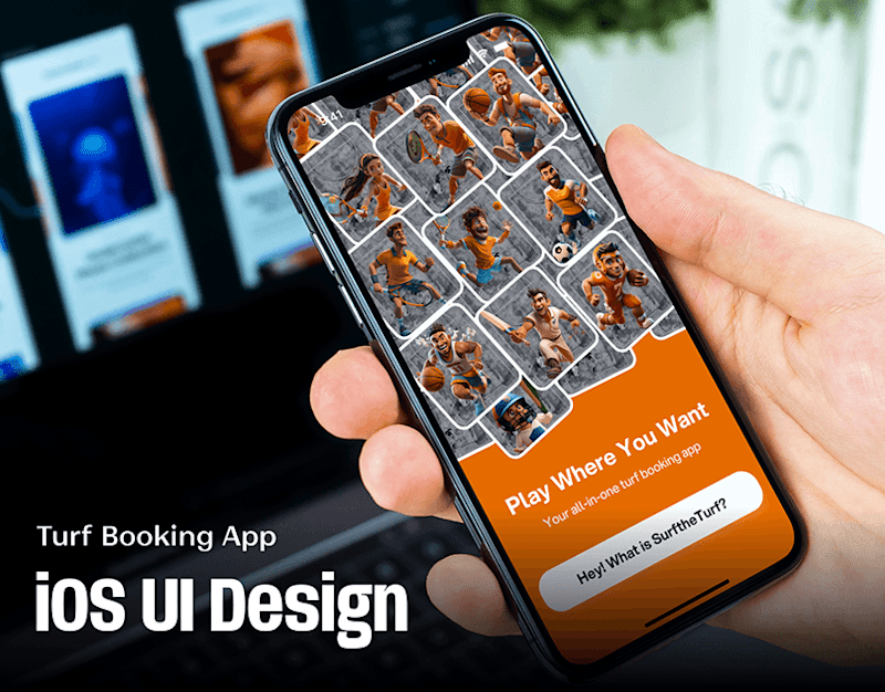 Cover image for Turf Booking App | iOS UI Design  