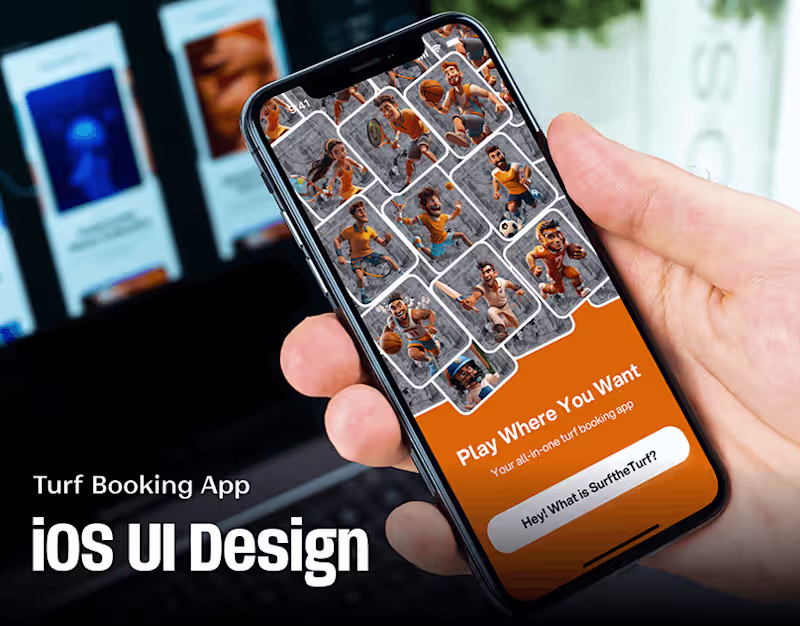 Cover image for Turf Booking App | iOS UI Design  